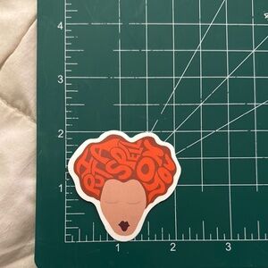 Hocus Pocus Redhead Waterproof Sticker